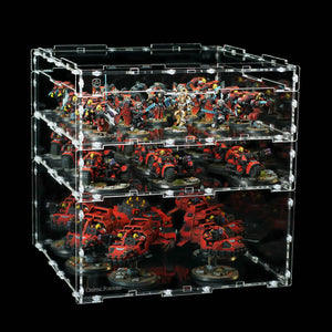 Best-selling Humpback Fortress Cube Premium displaying Blood Angels miniatures.